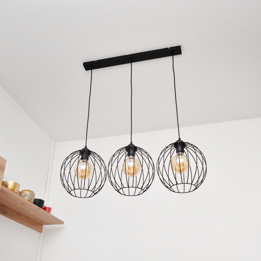 Candelabro suspenso LED MERCURE 3xE27/15W/230V