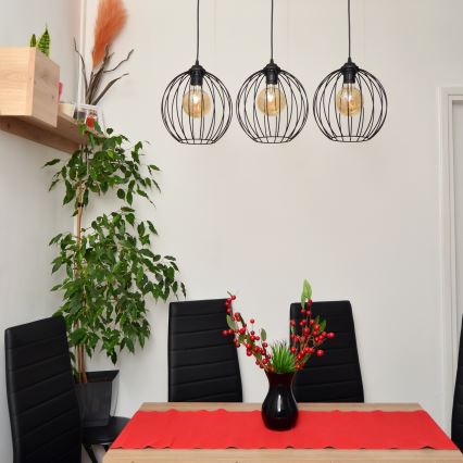 Candelabro suspenso LED MERCURE 3xE27/15W/230V