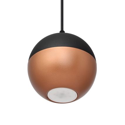 Candelabro suspenso LED MIDWAY 3xGU10/4,8W/230V preto/cobre
