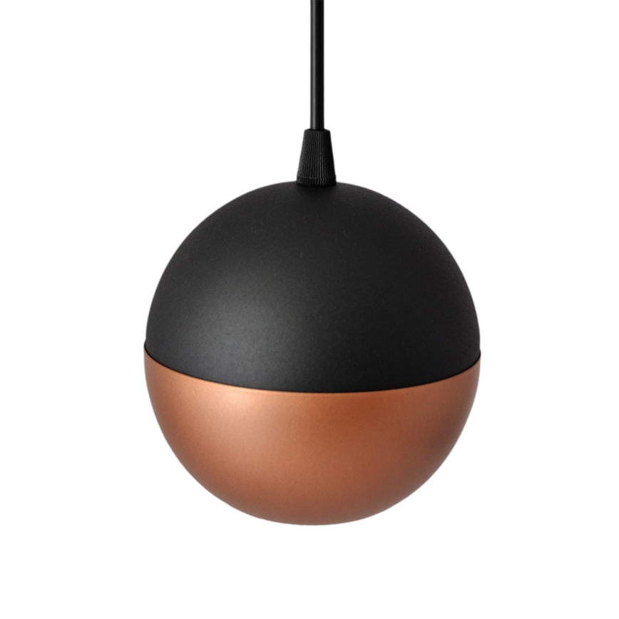 Candelabro suspenso LED MIDWAY 3xGU10/4,8W/230V preto/cobre