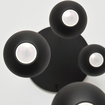 Candelabro suspenso LED MIDWAY 4xGU10/4,8W/230V preto