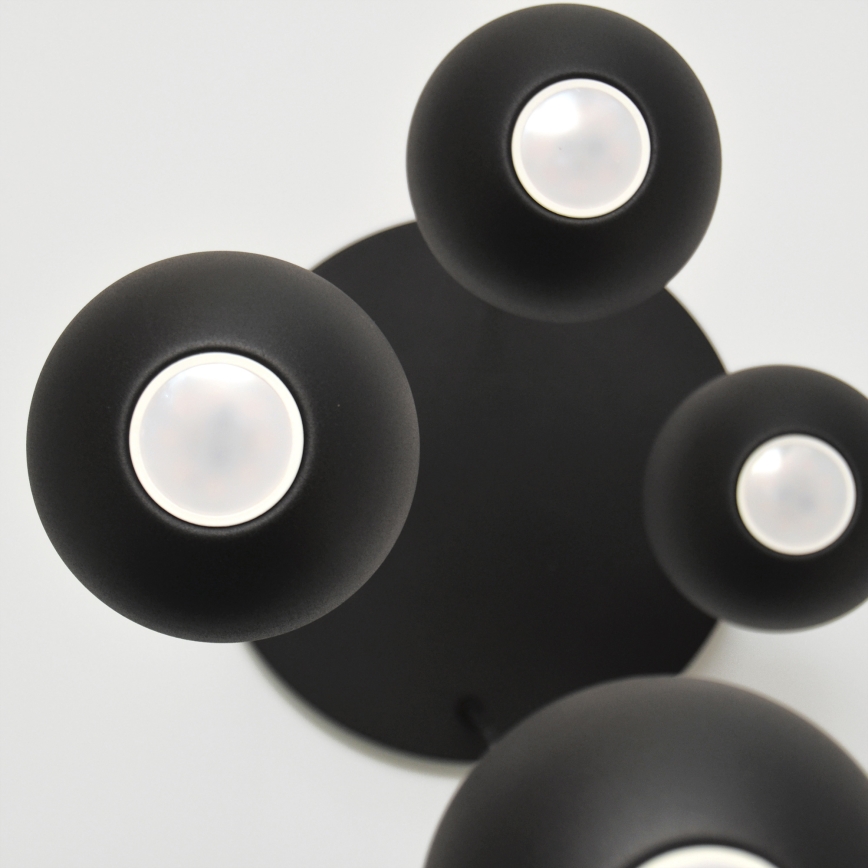 Candelabro suspenso LED MIDWAY 4xGU10/4,8W/230V preto