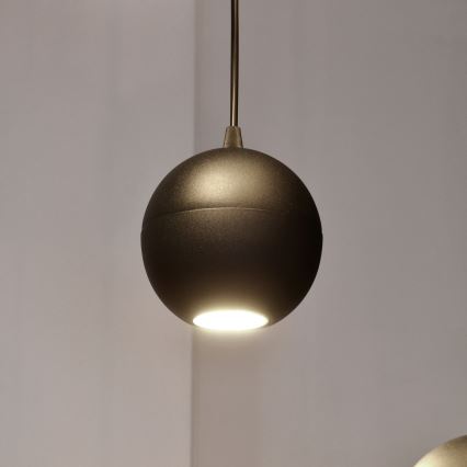 Candelabro suspenso LED MIDWAY 4xGU10/4,8W/230V preto