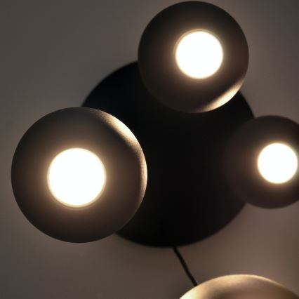 Candelabro suspenso LED MIDWAY 4xGU10/4,8W/230V preto