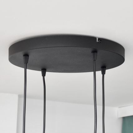 Candelabro suspenso LED MIDWAY 4xGU10/4,8W/230V preto