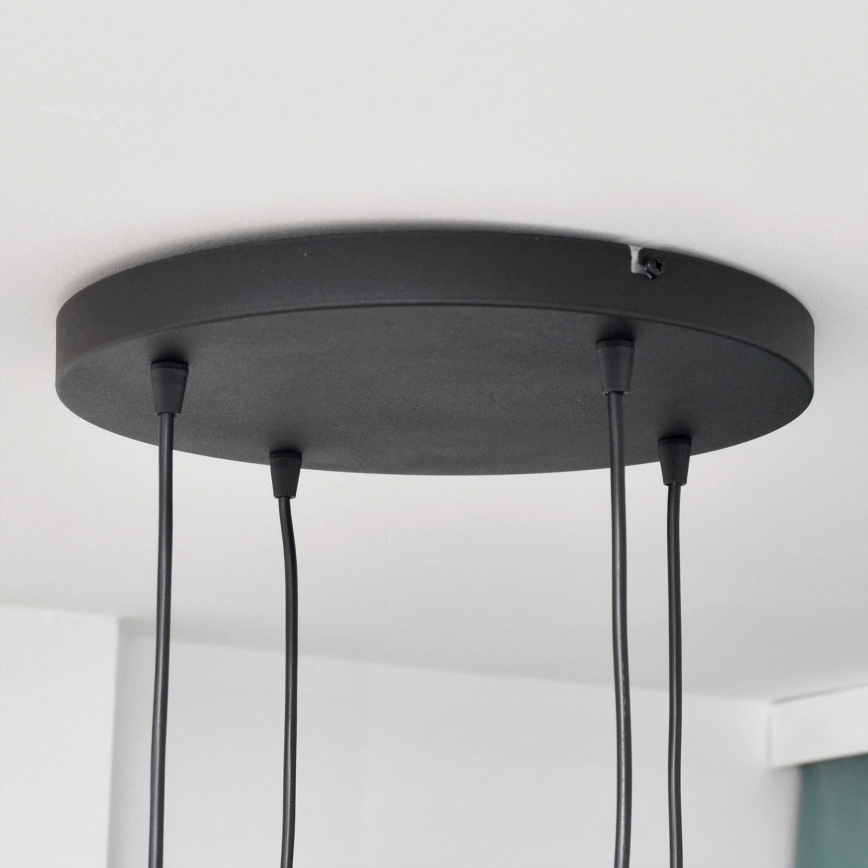Candelabro suspenso LED MIDWAY 4xGU10/4,8W/230V preto