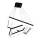Candelabro suspenso LED NERO 2xLED/80W/230V