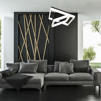 Candelabro suspenso LED NERO 2xLED/80W/230V