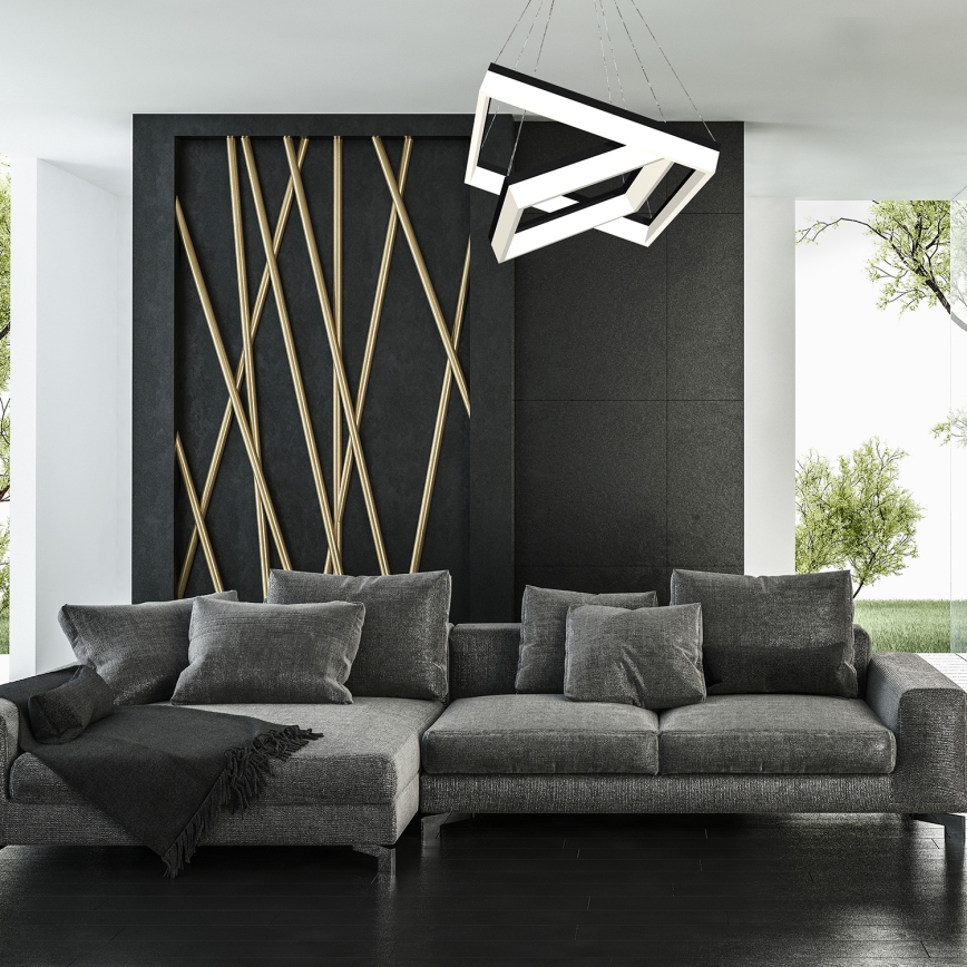 Candelabro suspenso LED NERO 2xLED/80W/230V