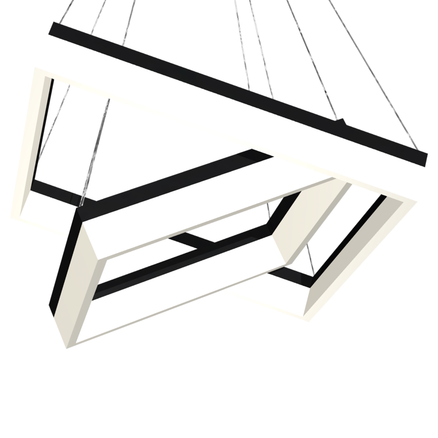 Candelabro suspenso LED NERO 2xLED/80W/230V