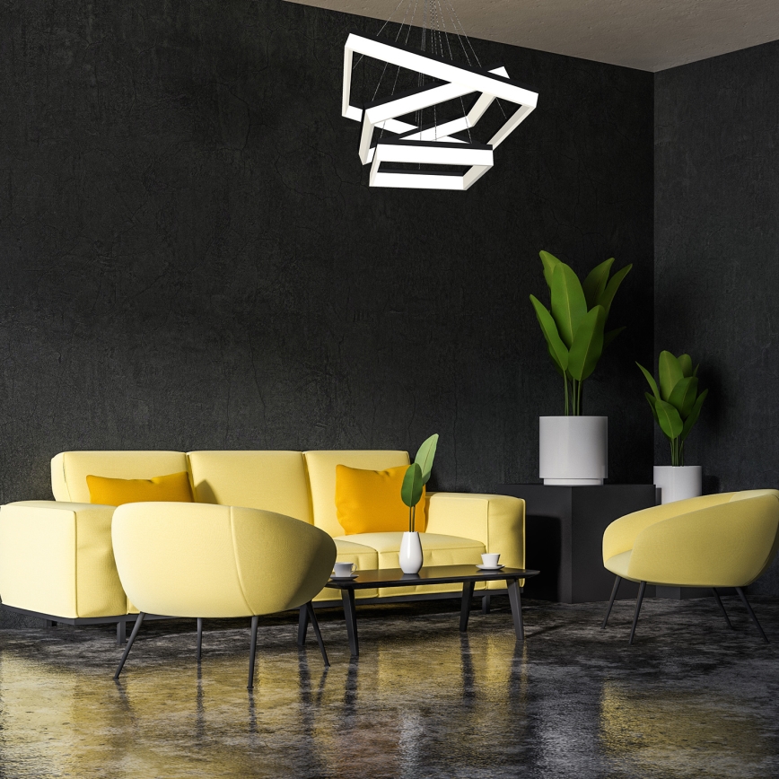 Candelabro suspenso LED NERO 3xLED/140W/230V