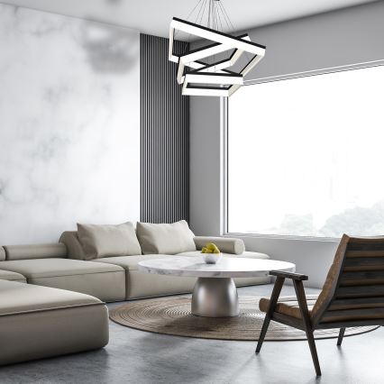 Candelabro suspenso LED NERO 3xLED/140W/230V