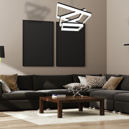 Candelabro suspenso LED NERO 3xLED/140W/230V