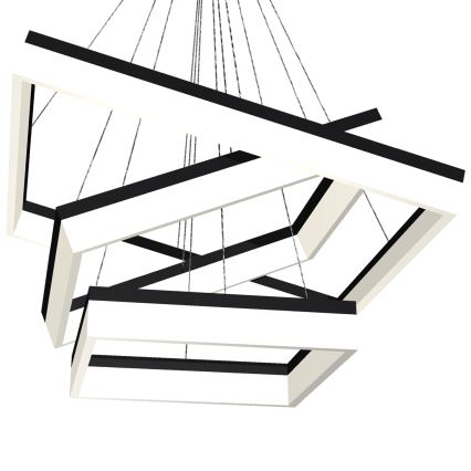 Candelabro suspenso LED NERO 3xLED/140W/230V