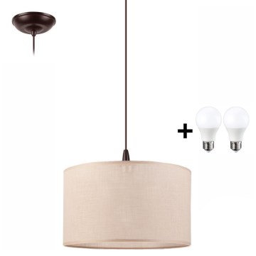 Candelabro suspenso LED NOEL 1xE27/60W/230V bege