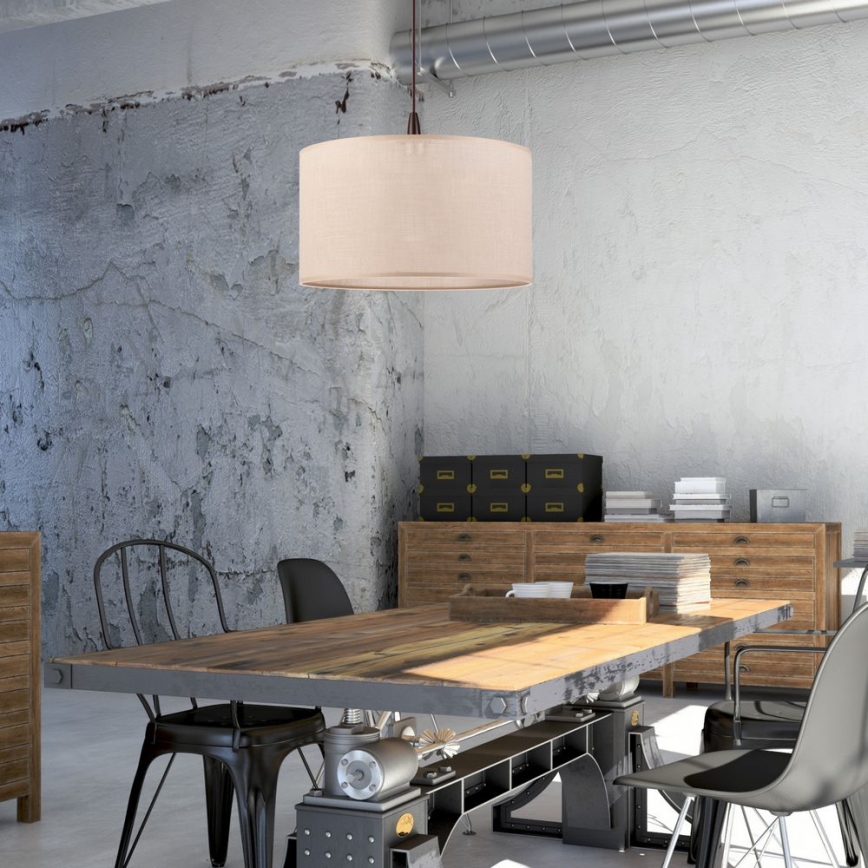 Candelabro suspenso LED NOEL 1xE27/60W/230V bege