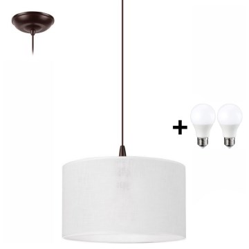 Candelabro suspenso LED NOEL 1xE27/60W/230V branco