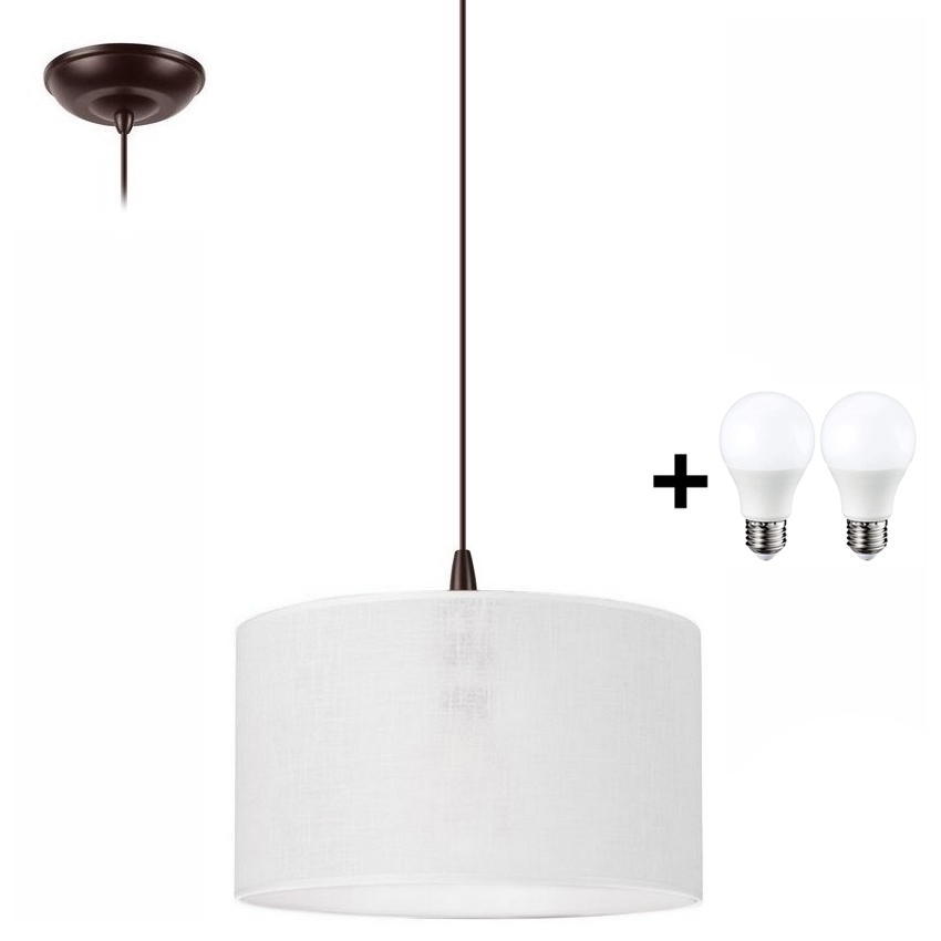 Candelabro suspenso LED NOEL 1xE27/60W/230V branco