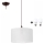 Candelabro suspenso LED NOEL 1xE27/60W/230V branco