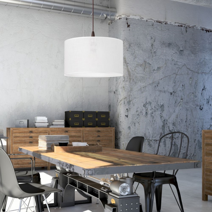 Candelabro suspenso LED NOEL 1xE27/60W/230V branco