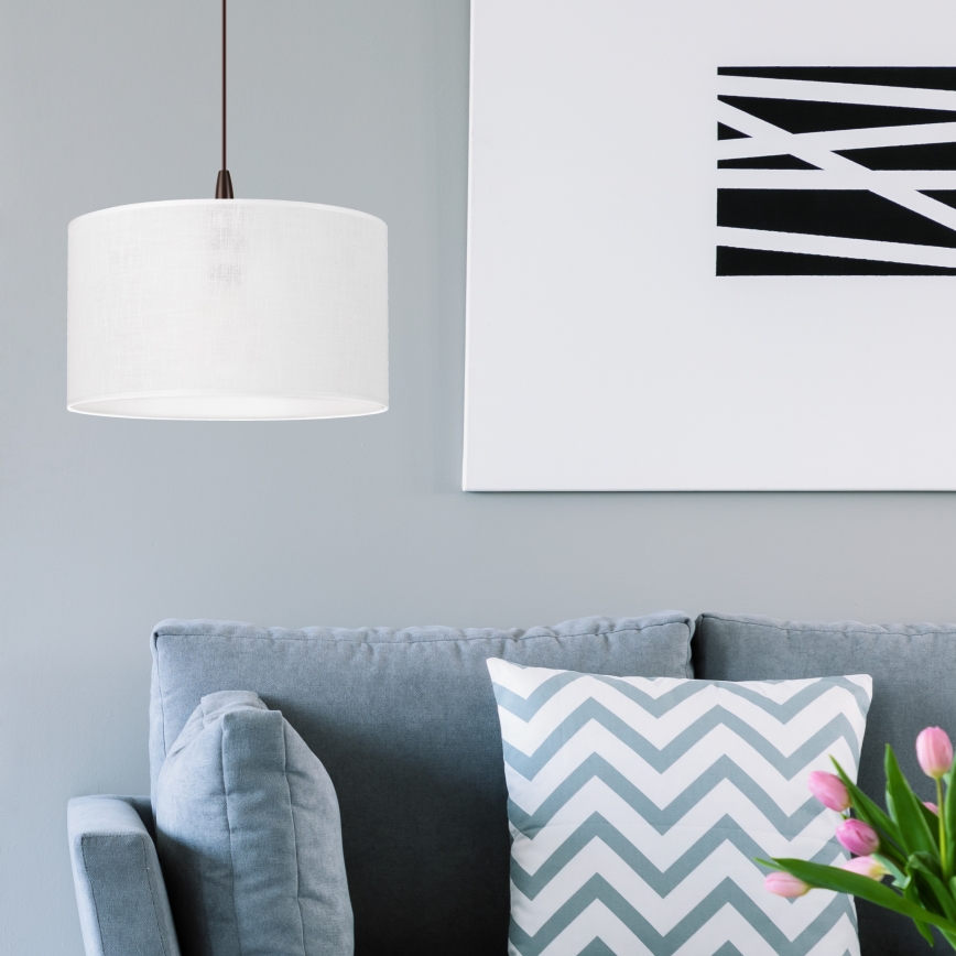 Candelabro suspenso LED NOEL 1xE27/60W/230V branco