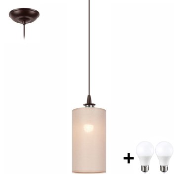 Candelabro suspenso LED NOEL MINI 1xE27/60W/230V bege