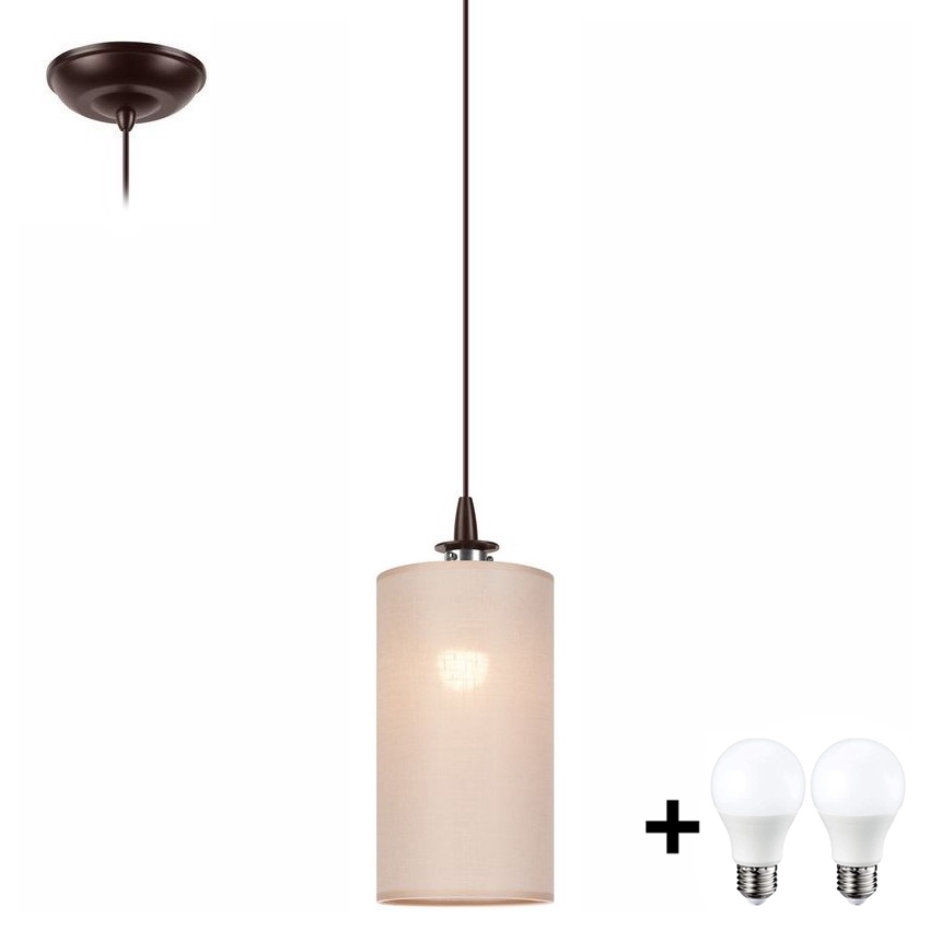 Candelabro suspenso LED NOEL MINI 1xE27/60W/230V bege