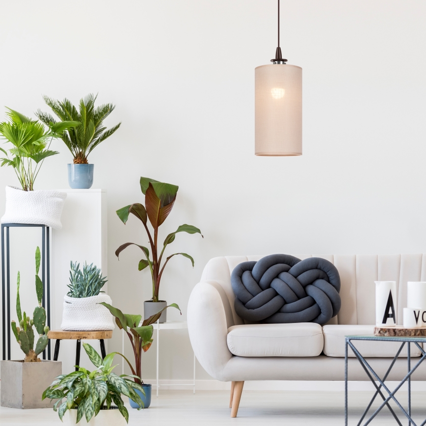 Candelabro suspenso LED NOEL MINI 1xE27/60W/230V bege