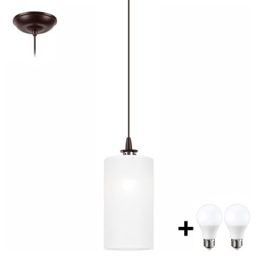 Candelabro suspenso LED NOEL MINI 1xE27/60W/230V branco