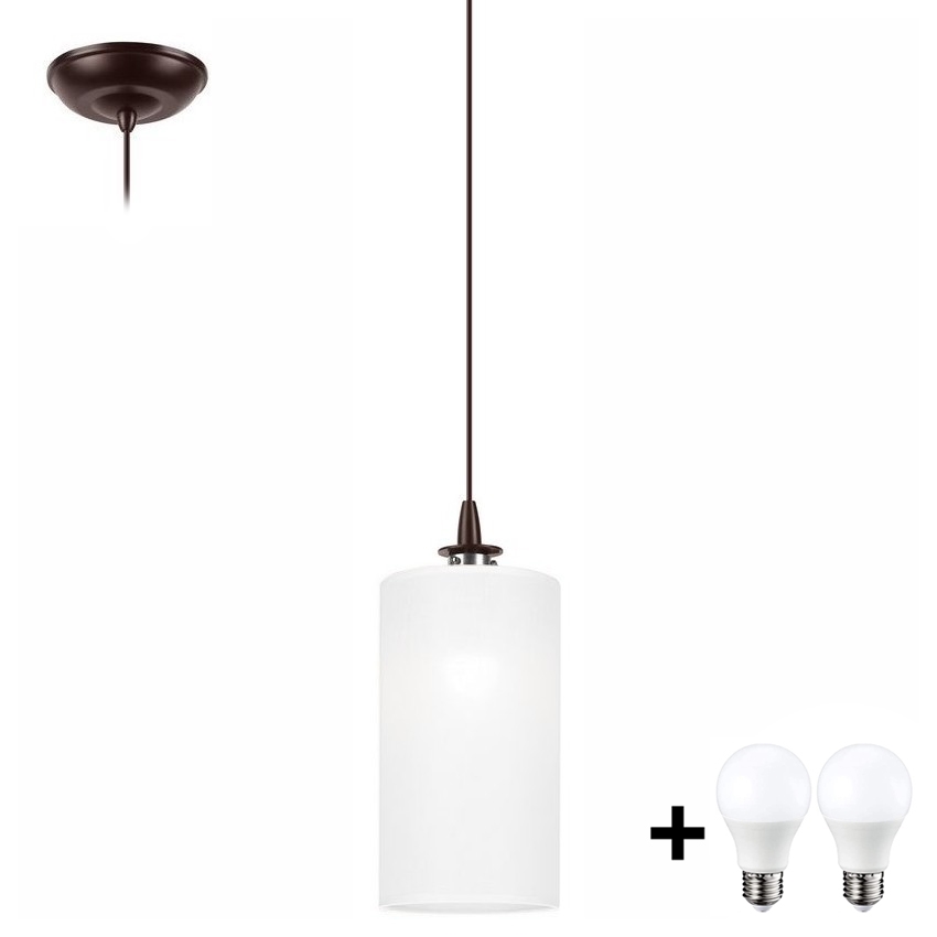 Candelabro suspenso LED NOEL MINI 1xE27/60W/230V branco