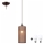 Candelabro suspenso LED NOEL MINI 1xE27/60W/230V castanho