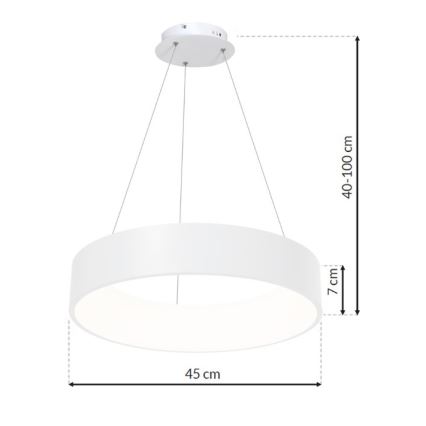 Candelabro suspenso LED OHIO LED/24W/230V