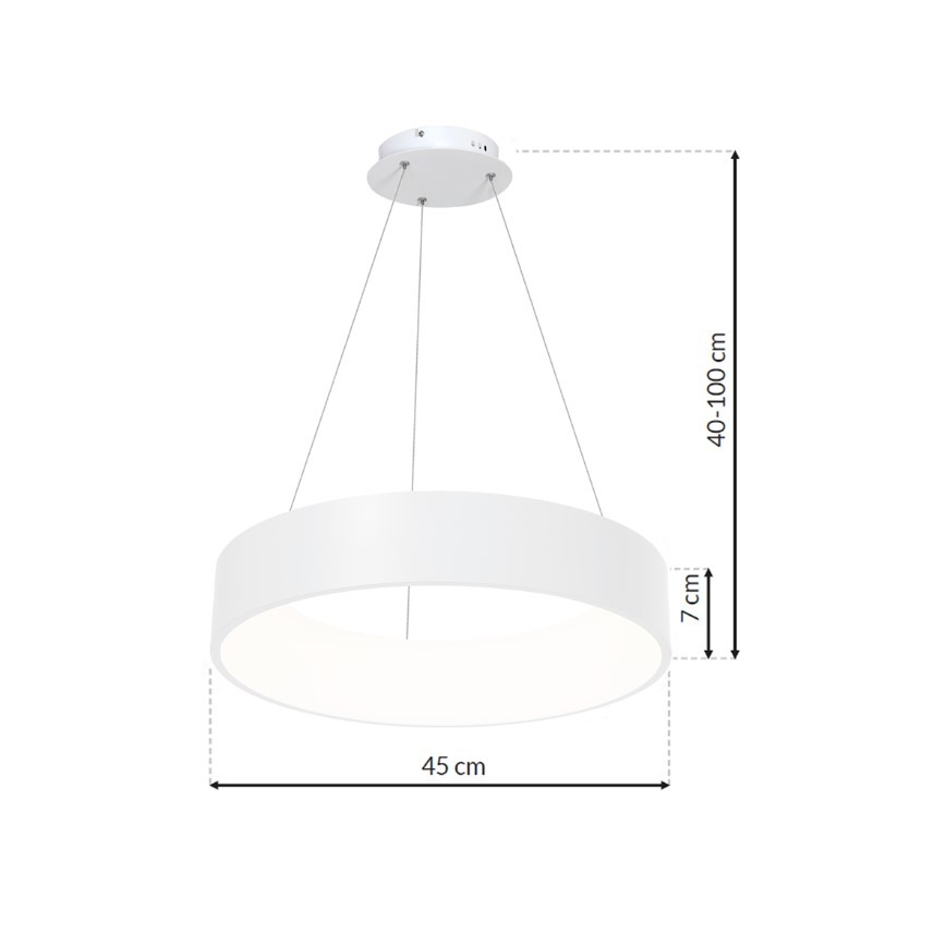 Candelabro suspenso LED OHIO LED/24W/230V