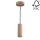 Candelabro suspenso LED PIPE 1xGU10/5W/230V carvalho mate - certificado por FSC