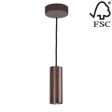 Candelabro suspenso LED PIPE 1xGU10/5W/230V faia - certificado por FSC
