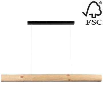 Candelabro suspenso LED regulável LUCAS LED/33W/230V pinho - certificado por FSC