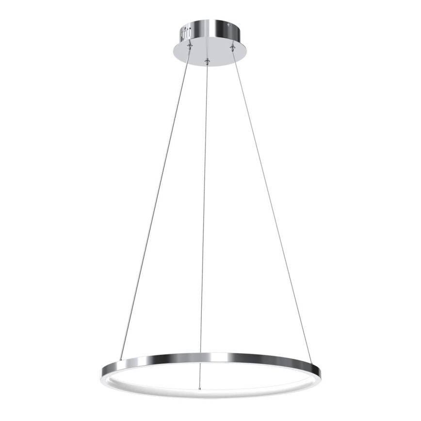 Candelabro suspenso LED ROTONDA LED/27W/230V cromado brilhante