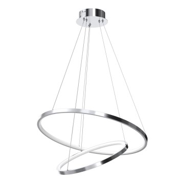 Candelabro suspenso LED ROTONDA LED/51W/230V cromado brilhante