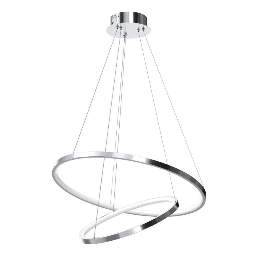 Candelabro suspenso LED ROTONDA LED/51W/230V cromado brilhante