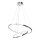 Candelabro suspenso LED ROTONDA LED/51W/230V cromado brilhante