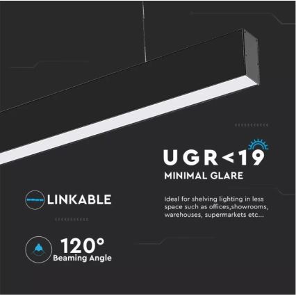 Candelabro suspenso LED SAMSUNG CHIP LED/40W/230V 3000/4000k/6400K