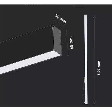 Candelabro suspenso LED SAMSUNG CHIP LED/40W/230V 3000/4000k/6400K