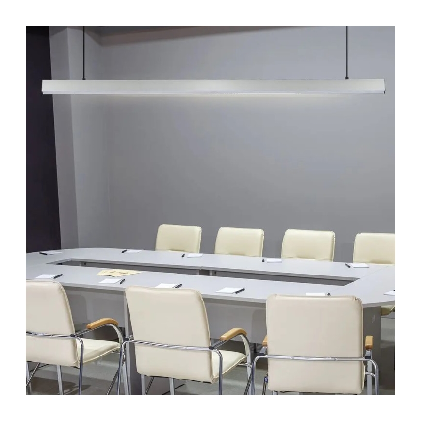 Candelabro suspenso LED SAMSUNG CHIP LED/40W/230V 4000K prateado