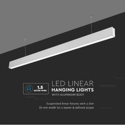 Candelabro suspenso LED SAMSUNG CHIP LED/40W/230V 4000K prateado
