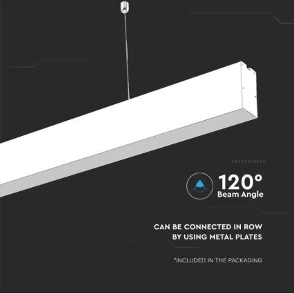 Candelabro suspenso LED SAMSUNG CHIP LED/40W/230V 6400K branco