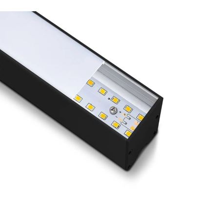 Candelabro suspenso LED SAMSUNG CHIP LED/40W/230V 6400K preto