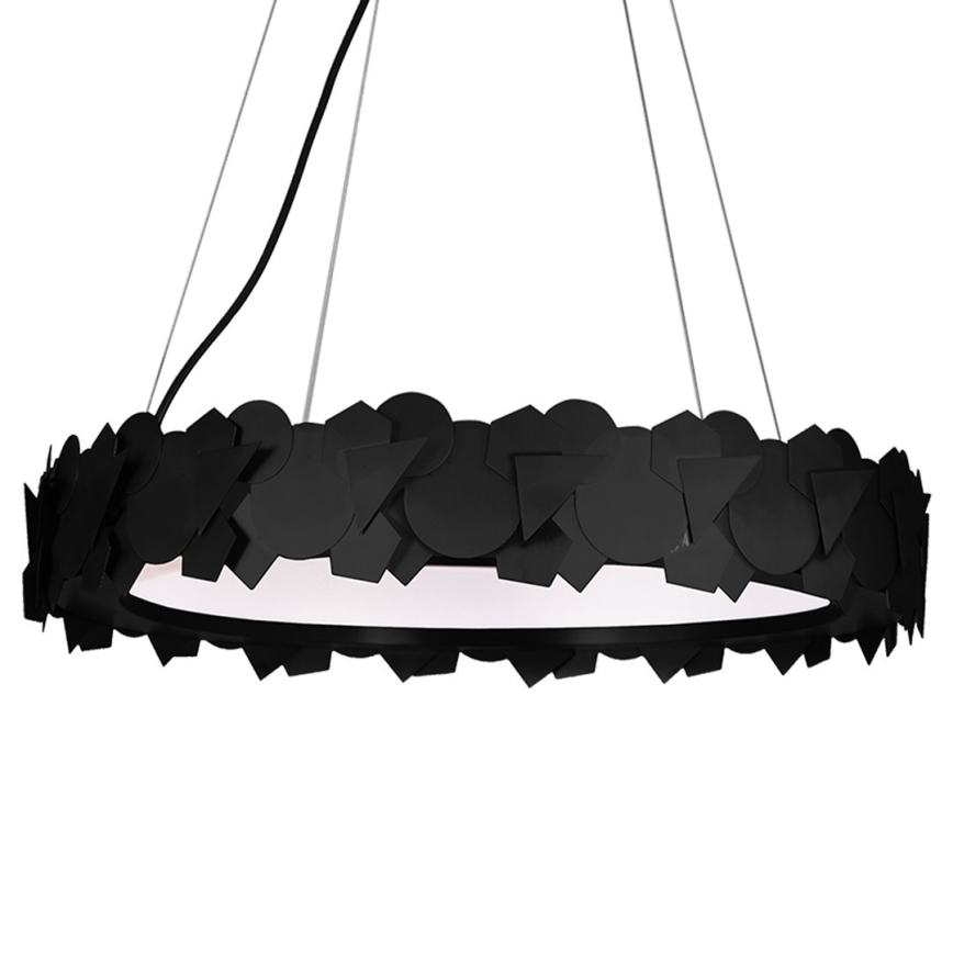 Candelabro suspenso LED SOHO 1xLED/24W/230V preto