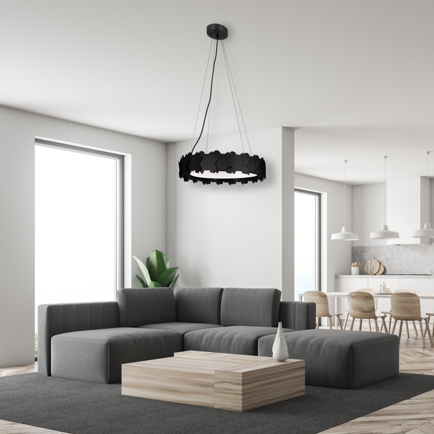 Candelabro suspenso LED SOHO 1xLED/24W/230V preto