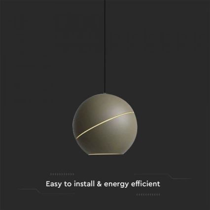 Candelabro suspenso LED táctil LED/8,5W/230V 3000K cinzento
