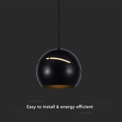 Candelabro suspenso LED táctil LED/8,5W/230V 3000K preto